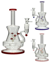 Mushroom Perc Beaker Base Straight Water Pipe